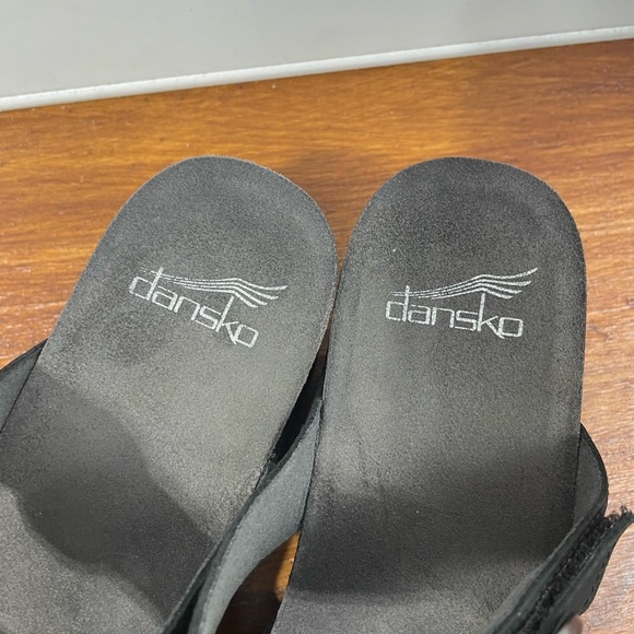 Dansko Susie Cork Wedge Platform Adjustable Buckle Leather Sandals 37 Women’s - Picture 10 of 11